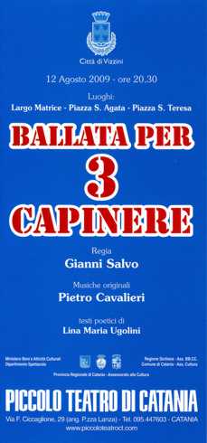 Ballata per tre capinere